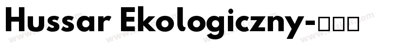 Hussar Ekologiczny字体转换